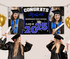 2025 Graduation Banner - Custom Photo Graduation Commemorative Gift - OLESA