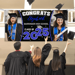 2025 Graduation Banner - Custom Photo Graduation Commemorative Gift - OLESA