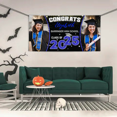2025 Graduation Banner - Custom Photo Graduation Commemorative Gift - OLESA