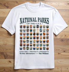 63 National Parks Customized Clothing - Personalized Name And Title - Gift For Nature Lovers, Parks Lovers - OLESA