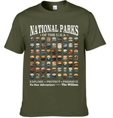 63 National Parks Customized Clothing - Personalized Name And Title - Gift For Nature Lovers, Parks Lovers - OLESA