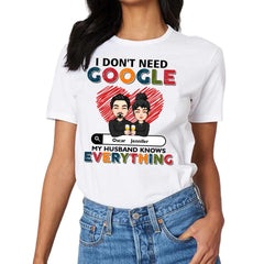 Customized Couple T-shirt - Personalized Character Cartoon Images and Names for Couples Costumes - A Gift For Boyfriend,Girlfriend,Husband,Wife