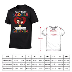 Customized Couple T-shirt - Personalized Character Cartoon Images and Names for Couples Costumes - A Gift For Boyfriend,Girlfriend,Husband,Wife