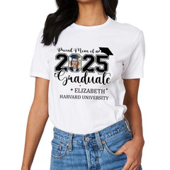 Class of 2025 Proud Mom and Dad T-Shirts, Graduation Gifts, Custom Photos