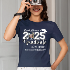 Class of 2025 Proud Mom and Dad T-Shirts, Graduation Gifts, Custom Photos