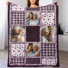 Custom Photo Memorial Blanket - Personalized Photo - Gifts For Family, Friends