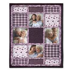 Custom Photo Memorial Blanket - Personalized Photo - Gifts For Family, Friends