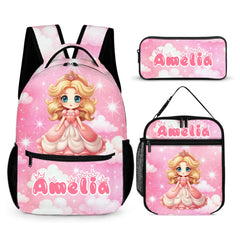 Adorable Fruit Princess Customized Backpack - Personalized Name - Gifts for Girls - OLESA