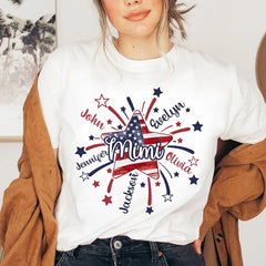 American Flag Star Mimi Mom Personalized Shirt - OLESA