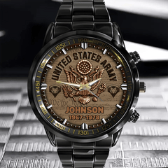 American Military Watch - Personalized Retro color scheme Watch ,Personalized Veteran Gift - OLESA