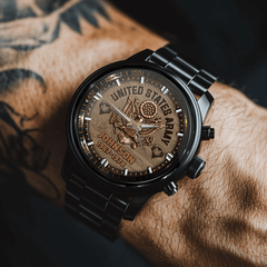 American Military Watch - Personalized Retro color scheme Watch ,Personalized Veteran Gift - OLESA