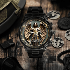 Angel Pattern Customized Watch - Personalized Name - OLESA