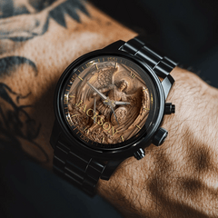 Angel Wing Warrior Customized Watch - Personalized Name - Demonstrate Courage - OLESA