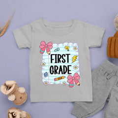 Back To School Colorful Graffiti Kid’s T-Shirt - Personalized Kid’s Name - New Semester Gift - OLESA