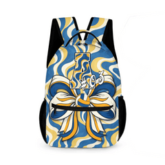 Ball Bow Initials Customized Backpack - A Great Gift For Your Child To Start The School Season! - OLESA