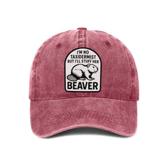 "Be Like Taxidermist" Washed Denim Cap - Suitable For Humorous And Individualistic Person - OLESA