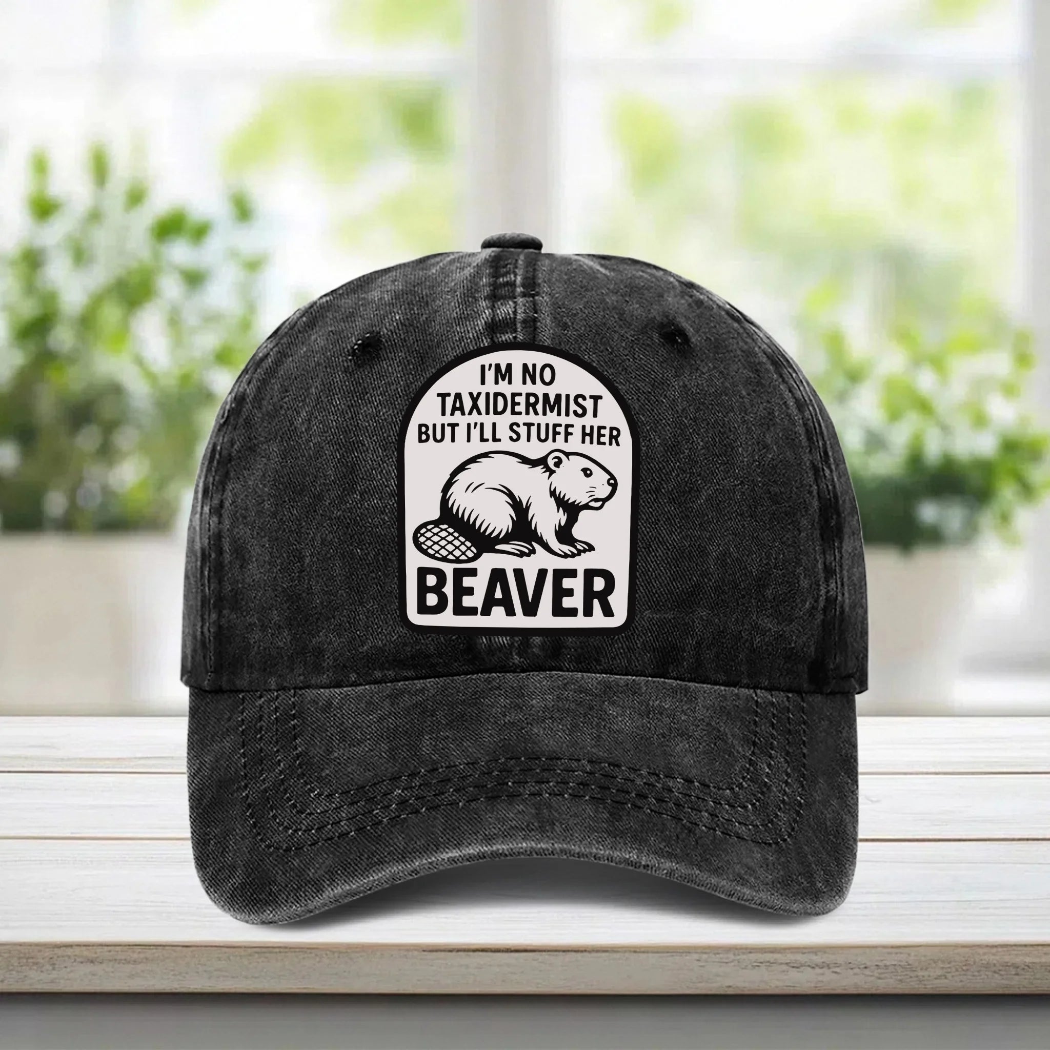 "Be Like Taxidermist" Washed Denim Cap - Suitable For Humorous And Individualistic Person - OLESA
