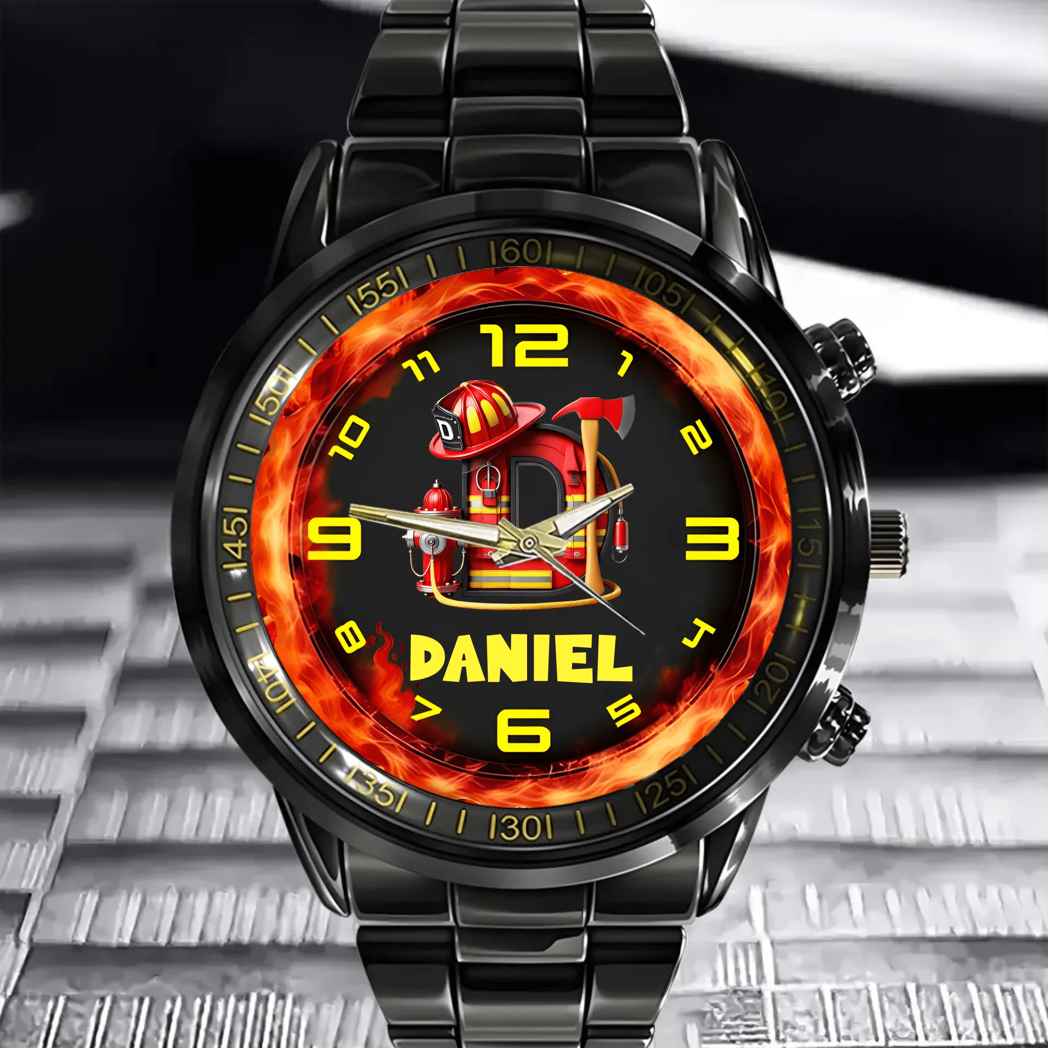 Being A Firefighter - Personalized Initials and Name Watch - OLESA
