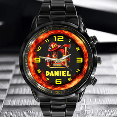 Being A Firefighter - Personalized Initials and Name Watch - OLESA