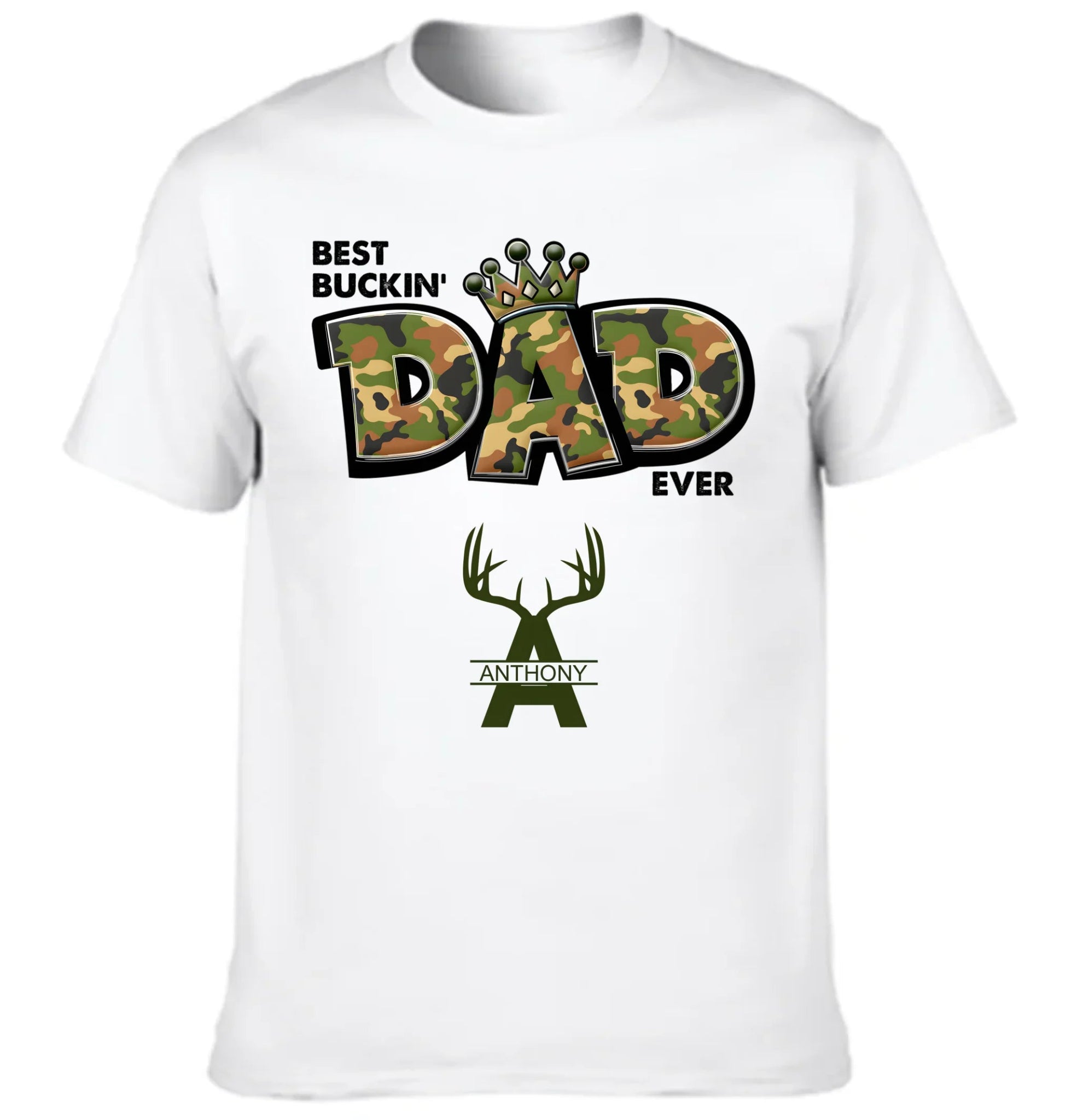 Best Buckin Dad Ever - Personalized Clothes - OLESA