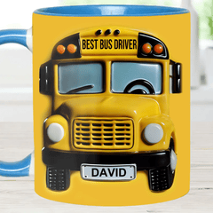Best Bus Driver - Personalized Name Mug - OLESA
