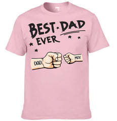 Best Dad Ever Fist Bump - Personalized Father Clothes - OLESA