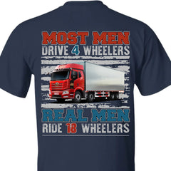 Big Truck Custom Photo T-shirt, Personalized Big Rig Driver T-shirt, Custom Gift for Truck Drivers - OLESA