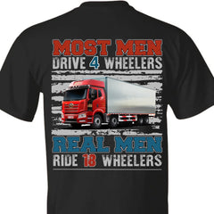 Big Truck Custom Photo T-shirt, Personalized Big Rig Driver T-shirt, Custom Gift for Truck Drivers - OLESA