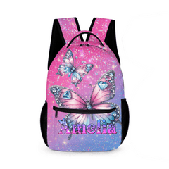 Blingbling Butterfly Customized Backpacks - Start of School Gift for Kids - OLESA