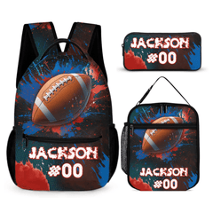 Boy'S Personalized Ball - Themed Name Custom Backpack - Start The School Season Off Right With A Backpack For The Kid Who Loves Sports! - OLESA