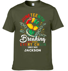 Breaking Chain - Personalized Name Freedom Theme Clothes - OLESA