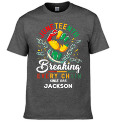 Breaking Chain - Personalized Name Freedom Theme Clothes - OLESA