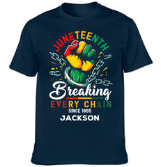Breaking Chain - Personalized Name Freedom Theme Clothes - OLESA