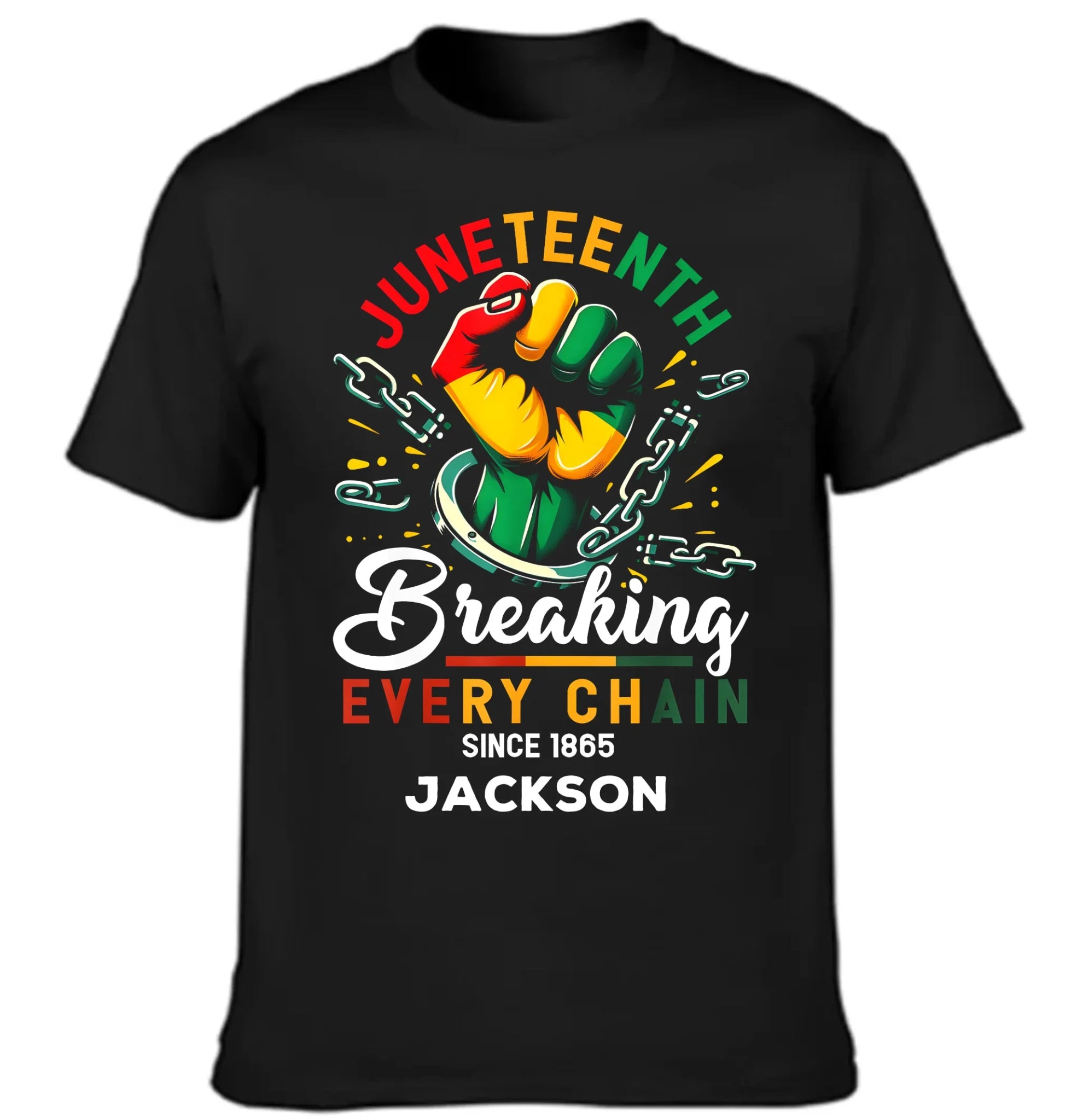 Breaking Chain - Personalized Name Freedom Theme Clothes - OLESA