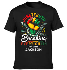 Breaking Chain - Personalized Name Freedom Theme Clothes - OLESA