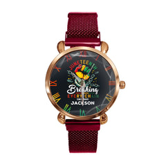 Breaking Chain - Personalized Name Freedom Theme Watch - OLESA