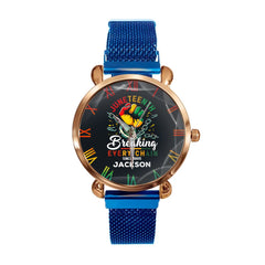 Breaking Chain - Personalized Name Freedom Theme Watch - OLESA
