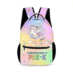 Bringing Magic To School - Personalized Name Customized Girl'S School Bag - A Great Start To The School Year For Your Child! - OLESA