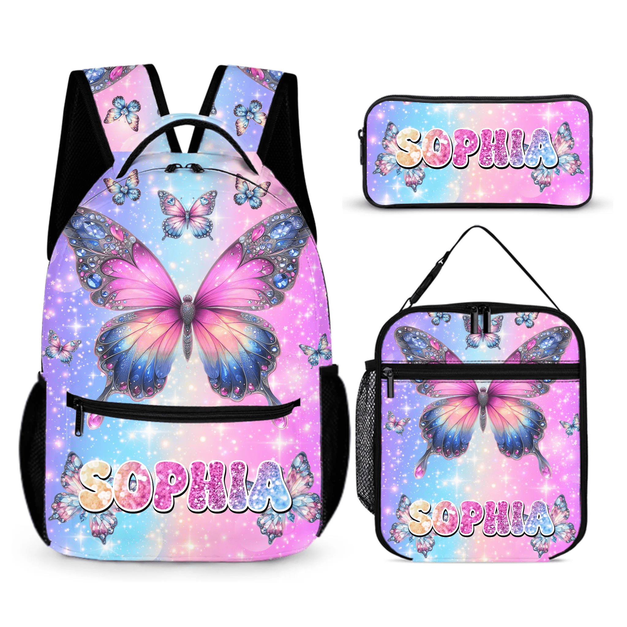 Cherished Butterfly Customized Backpack - Go - to - school Season Gift - OLESA