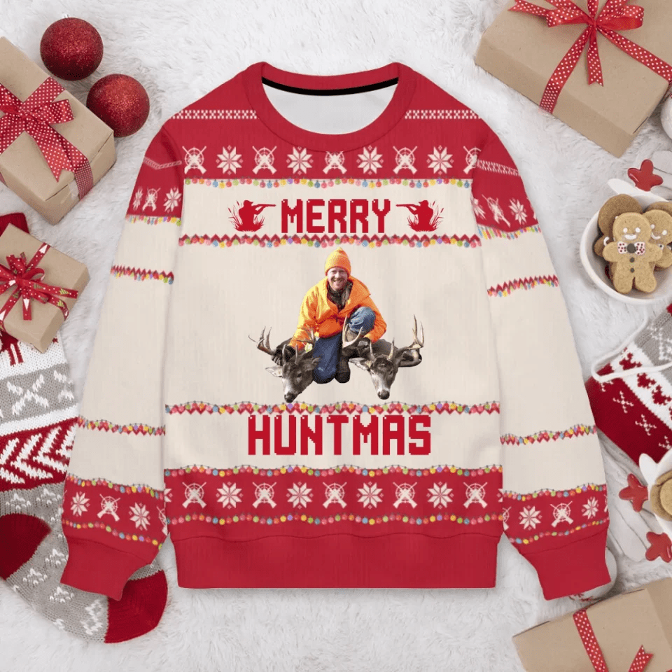 Christmas Classic Colorways Custom Apparel - Three Colors To Choose From, Personalized themes and photos warm sweaters - A Gift For Friend,Family - OLESA