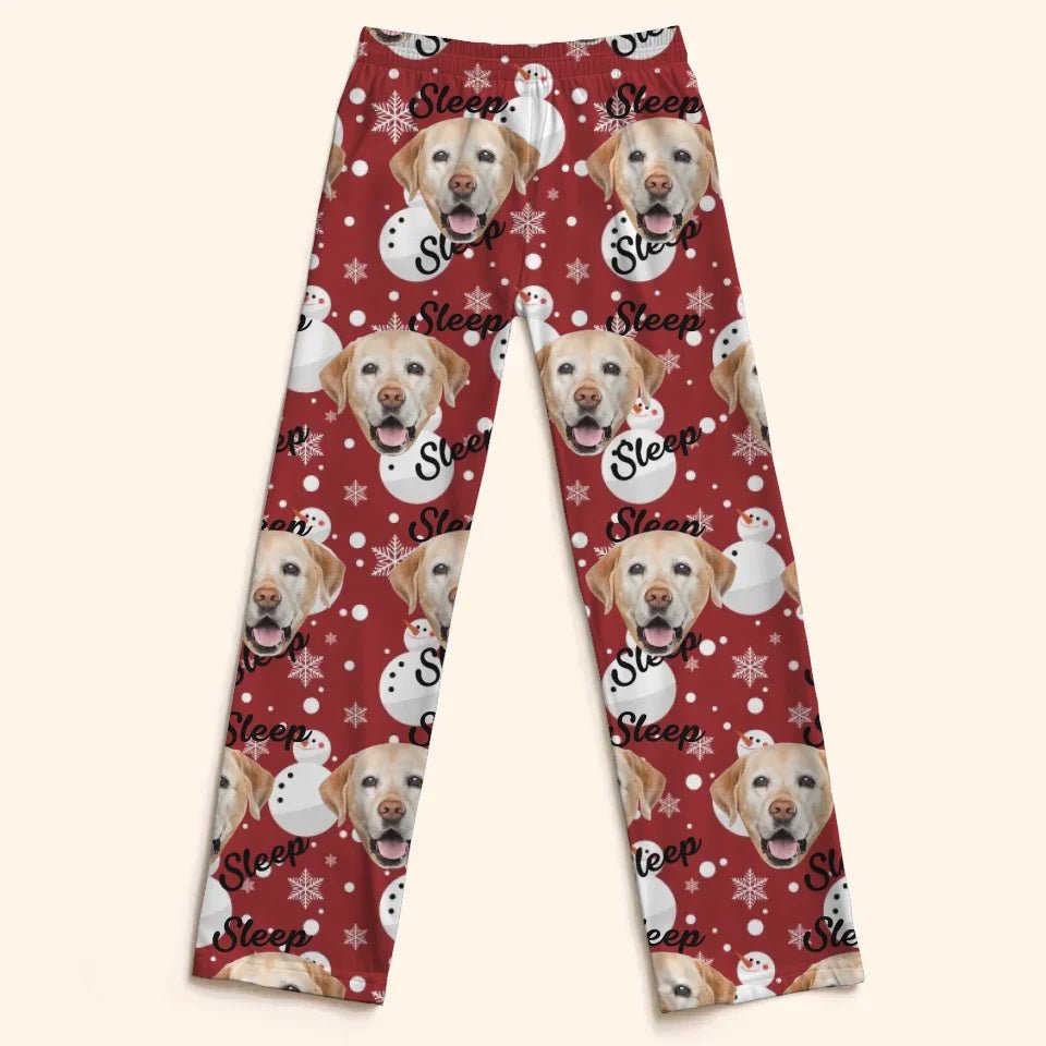 Christmas multi - coloured costumes for custom pet photos - Personalised Pet Photo And Name Pajama Set - A Gift For Pet Lovers,Pet Owners - OLESA