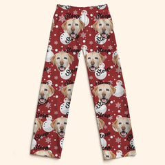 Christmas multi - coloured costumes for custom pet photos - Personalised Pet Photo And Name Pajama Set - A Gift For Pet Lovers,Pet Owners - OLESA