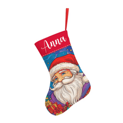 Christmas Themed Ambiance Customized Gift Stockings - Personalized Christmas Patterns and Name Stockings - Christmas Gift For Family - OLESA