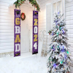 Class of 2024 Congrats Graduation Banner - Party Welcome Hanging Door Decor - OLESA