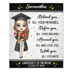 Class of 2024 Graduation Custom Blanket-Graduation Gift - OLESA