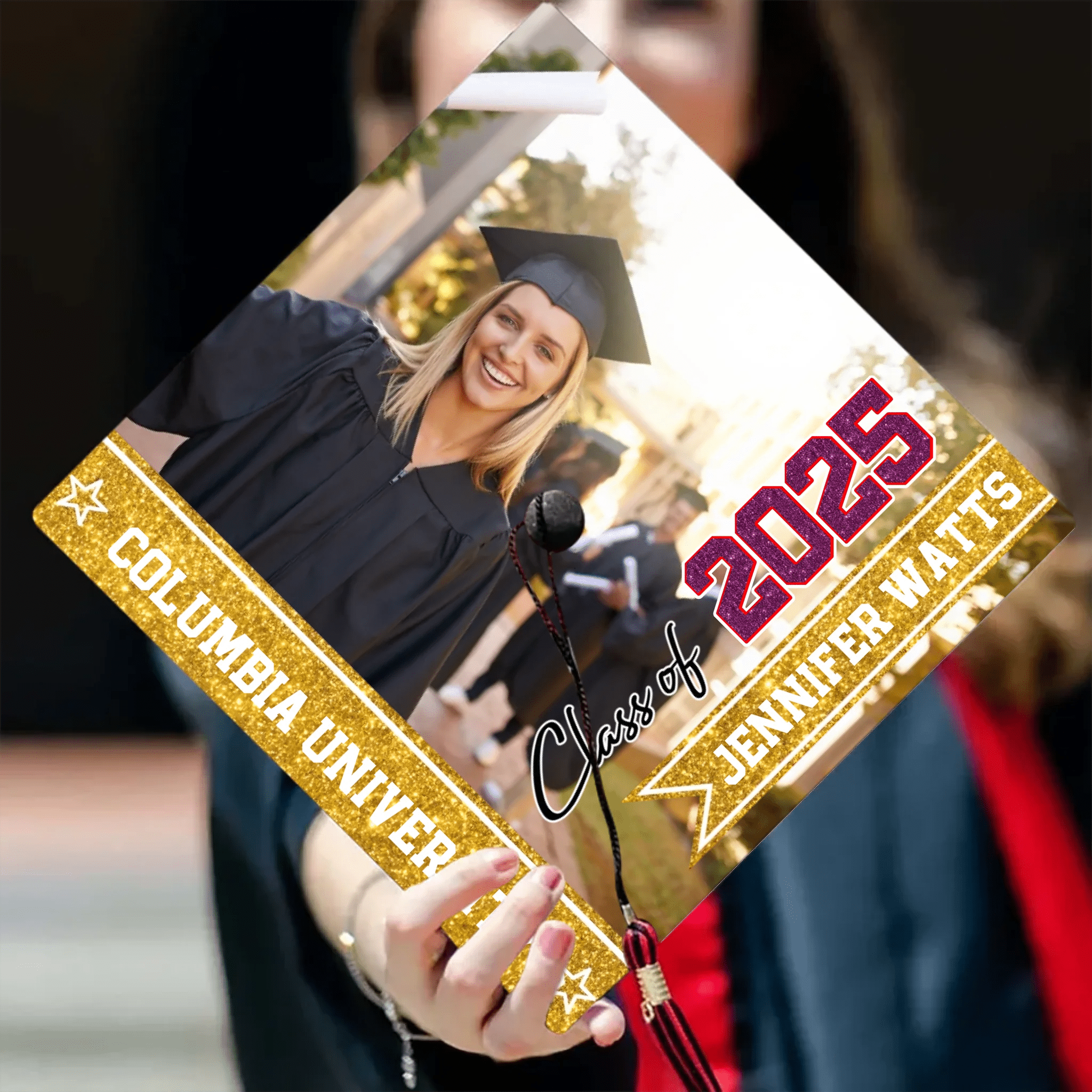 Class Of 2025 - Personalized Cap Topper, Graduation Gift, Grad Cap 2025 - OLESA