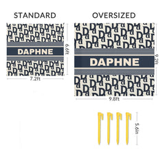 Classic Vintage Style Beach Mat - Personalized Name Beach Mat - OLESA