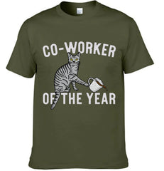 "Co - Worker Of The Year" Daily Life Of Having A Cat - Cat Pattern Unisex Clothes - OLESA