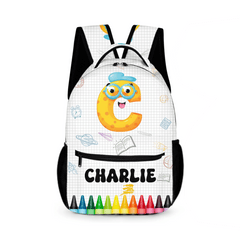 Colored Crayons - Personalized Name Backpack - Back To School Gift For Kid - OLESA