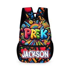 Colorful graffiti Backpack - Personalized School Backpack with Name - School Season Gift - OLESA